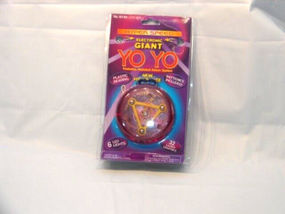 1999 Hyper Speed Electronic Giant Yo Yo 6 LED 32 Laser LOOK **DIFFERENT** Unique