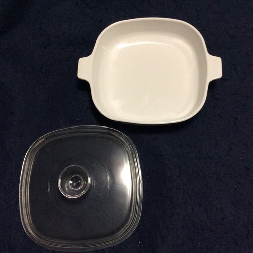 vintage CORNING casserole dish ● MONTGOMERY WARD ● ELECTRONIC OVEN BROWNING GRIL - Picture 4 of 9