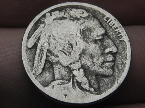 1917 S Buffalo Nickel 5 Cent Piece- San Francisco, VG/Fine Details