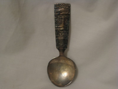 vintage STOCKHOLM ornate metal souvenir spoon C.G. Hexima
