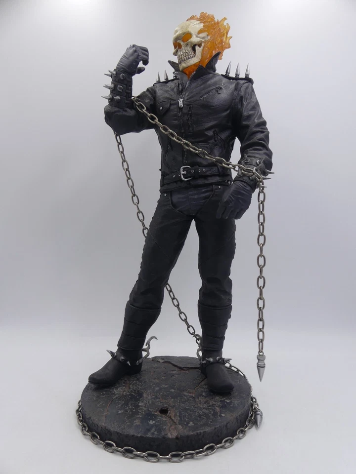Estatua Sideshow Ghost Rider MAQUETTE 467/650 EN CAJA DAÑADA Foto 2 de 4