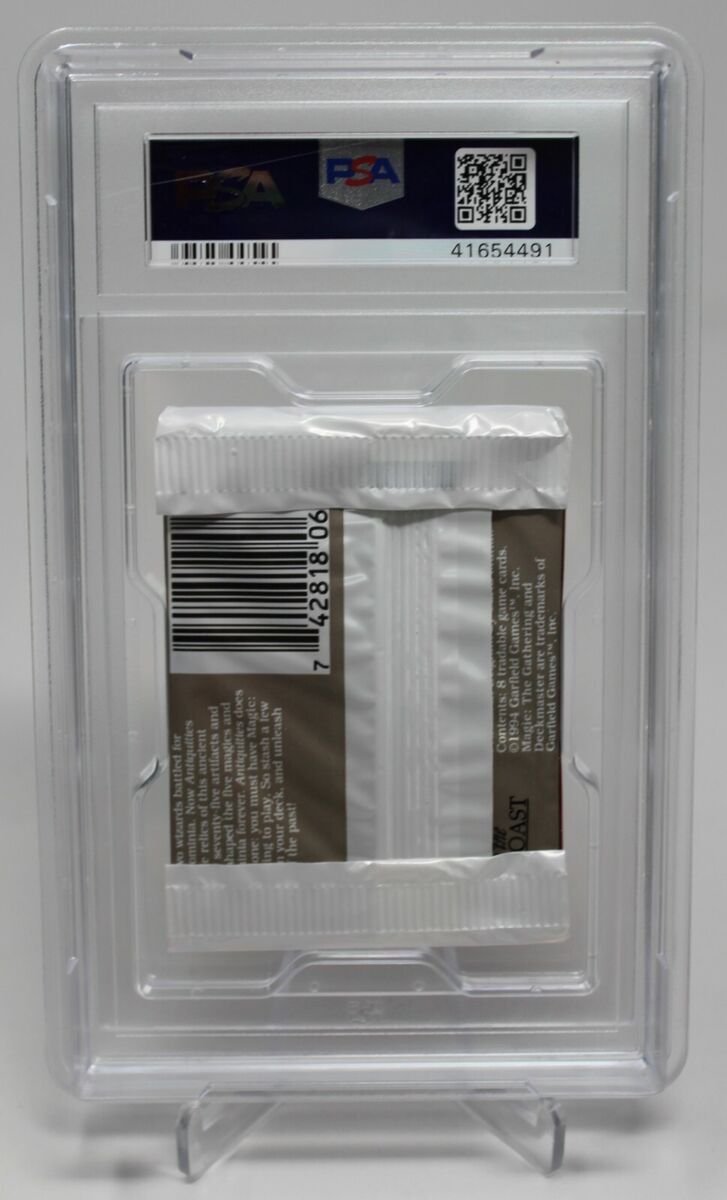 Antiquities Booster Pack English Graded PSA 10 Mint MTG Antiquities Booster Pack English Graded PSA 10 Mint MTG