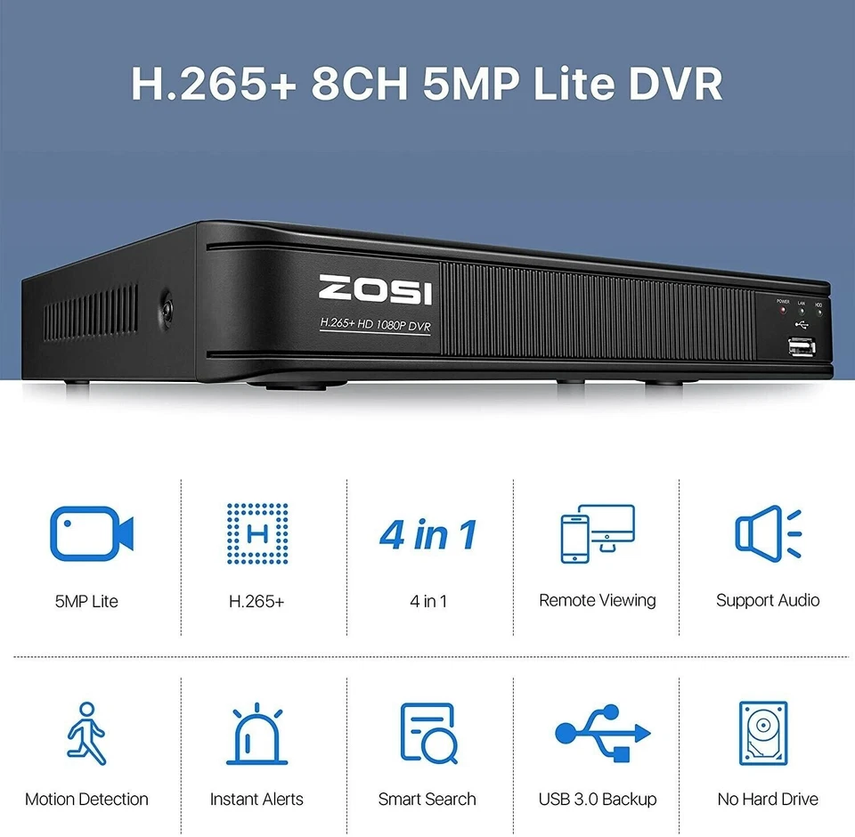 Camaras De Seguridad Para Casa Oficina Home Security Camera System 8 Cameras NEW - Image 3 of 4