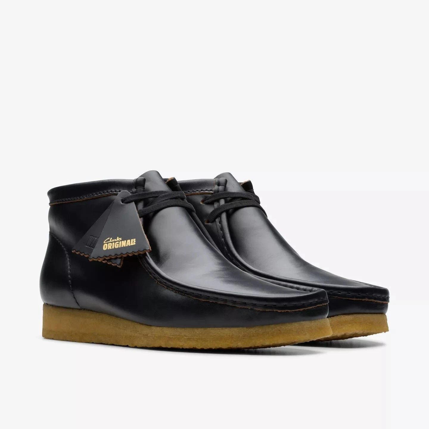 NEW Men Clarks Wallabee Original Black Smooth Leather Limited Edition shoes
Opens in a new window or
