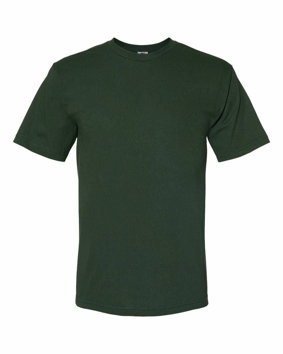 Bayside Mens USA Made 100% Cotton Short Sleeves T-Shirt - 5040 S