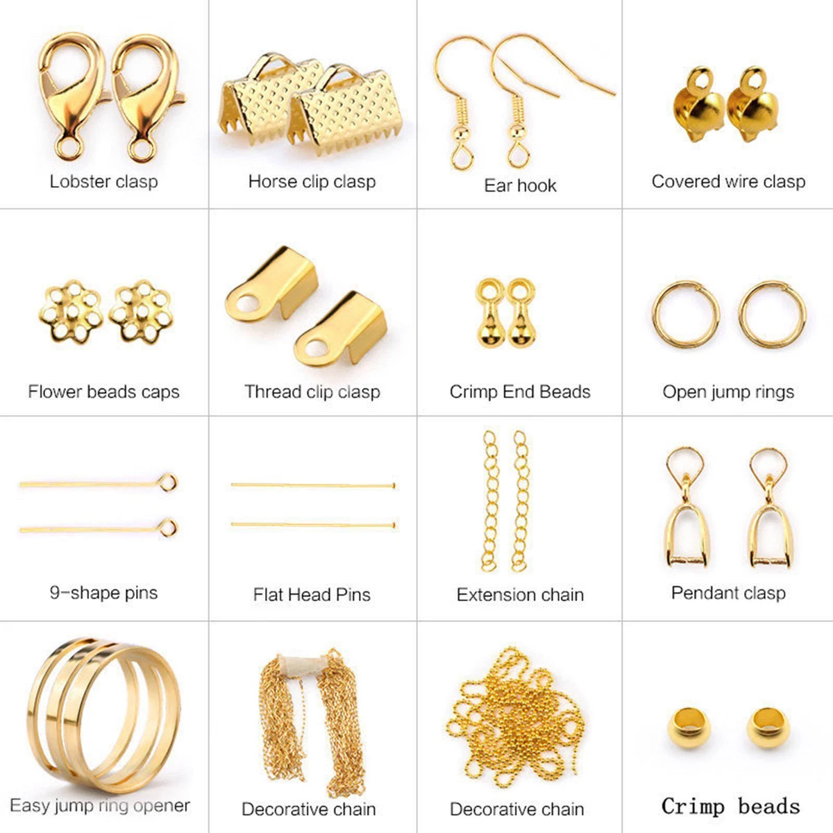 1321Pcs Jewelry Making Kit DIY Bracelet Necklace Shape Pins
