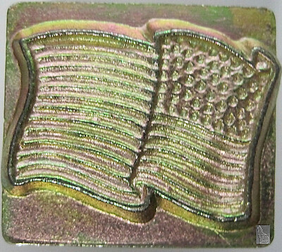 Tandy Leather 3D Stempel Amerikanische Flagge - Leder Prägestempel 2,5cm