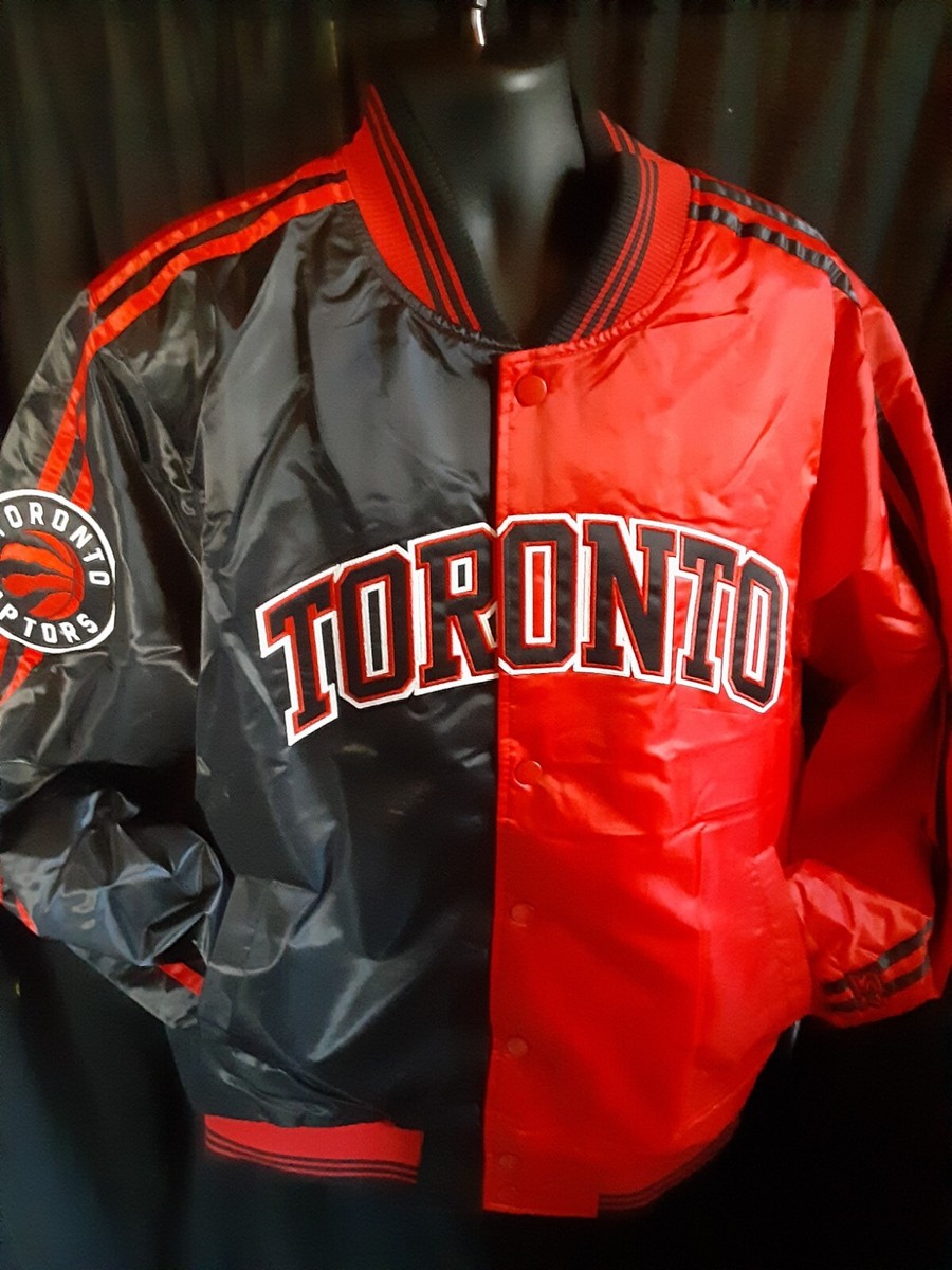 Toronto Raptors NBA Men's Quilt Lined Front Snap Starter Jacket