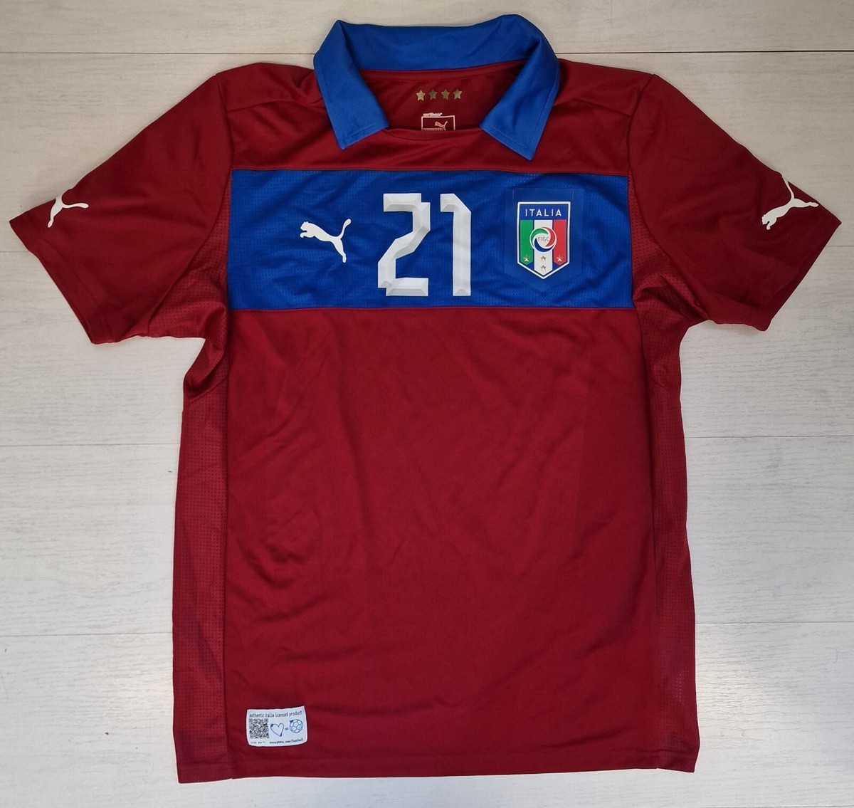 A157 PUMA ITALY HOME JERSEY 2012/2013 GOALKEEPER SHIRT NATIONAL