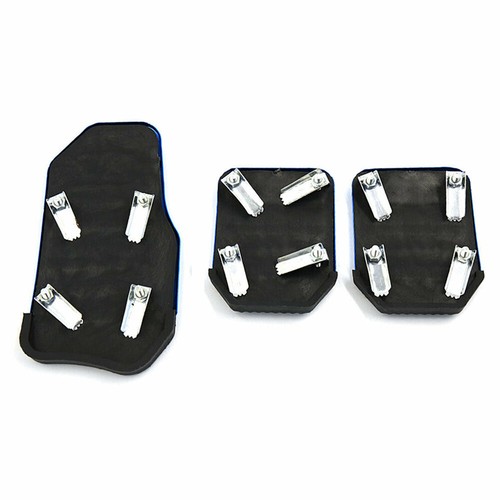 3Pcs Car Non-Slip Car Pedal Pad Cover Interior Decor Accessories Blue Universal - Picture 10 of 11