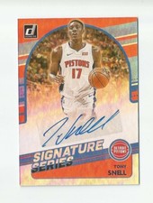 2020-21 DONRUSS SIGNATURE SERIES TONY SNELL AUTO #SG-TSN DETROIT PISTONS