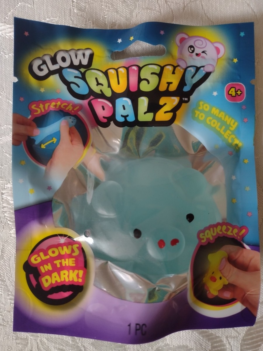 PalSqueeze（パルスクイーズ) SQUISHY PALZ Glows In The Dark BLUE PIG Squishy Sensory Toy by JA