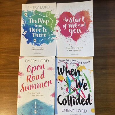 Emery Lord Book Bundle X4- The Map..,When We.. The Start Of Me & You, Open Rd .