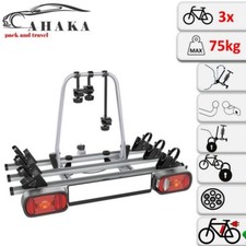 AHIRO3 Fahrradtr�ger 3 Fahrr�der abklappbar abschlie�bar eBike Anh�ngerkupplung