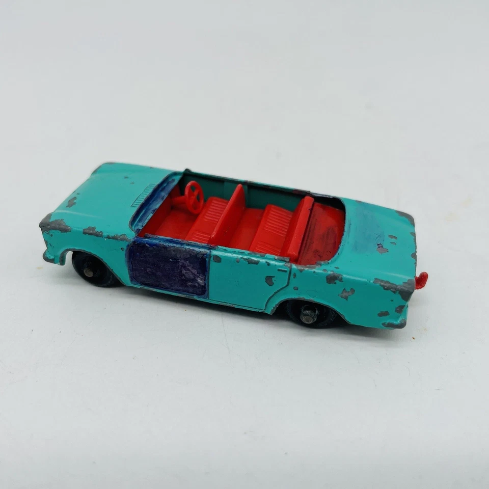 LESNEY MATCHBOX SERIES FIAT 1500-VERMELHO INTERIOR-VERDE Bom Estado - Imagem 2 de 4