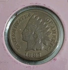 1887 Indian Head 1¢ Cent Penny V/G Very Good Condition 🙂 🔥