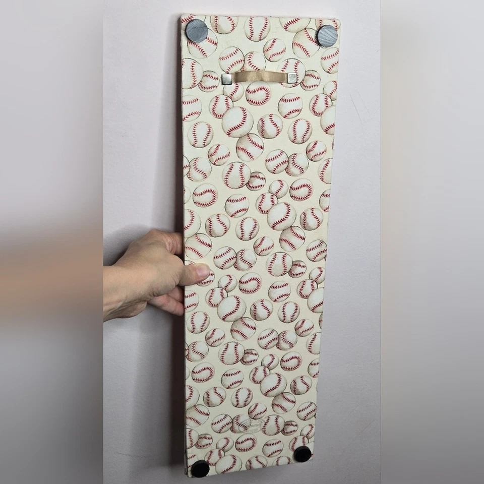 NWOT Mini French Memo Board - Baseball Red White Beige - Image 4 of 4