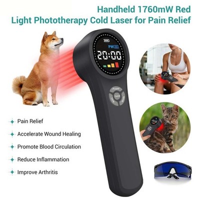 1760mW Compact Red Light Therapy Laser for Muscle Aches Inflammation Reduction