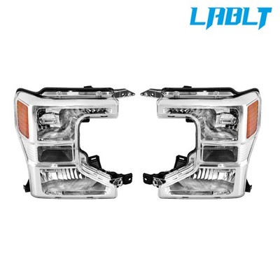 LABLT RH&LH Side Halogen Headlights For 2020-2022 Ford F250 F350 F450 Super Duty
