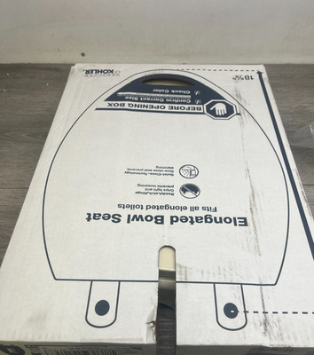KOHLER K-4636-RL-47 Cachet ReadyLatch Elongated Toilet Seat, Quiet-Close