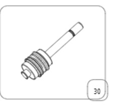 PISTONE ABBACCHIATORE OLISTAR TUONO/DIABLO+GUARNIZIONE DE CAMPAGNOLA