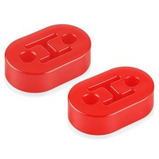 Rubber Exhaust Hanger, Muffler Exhaust System, Heavy Insulator 2PCS-Red