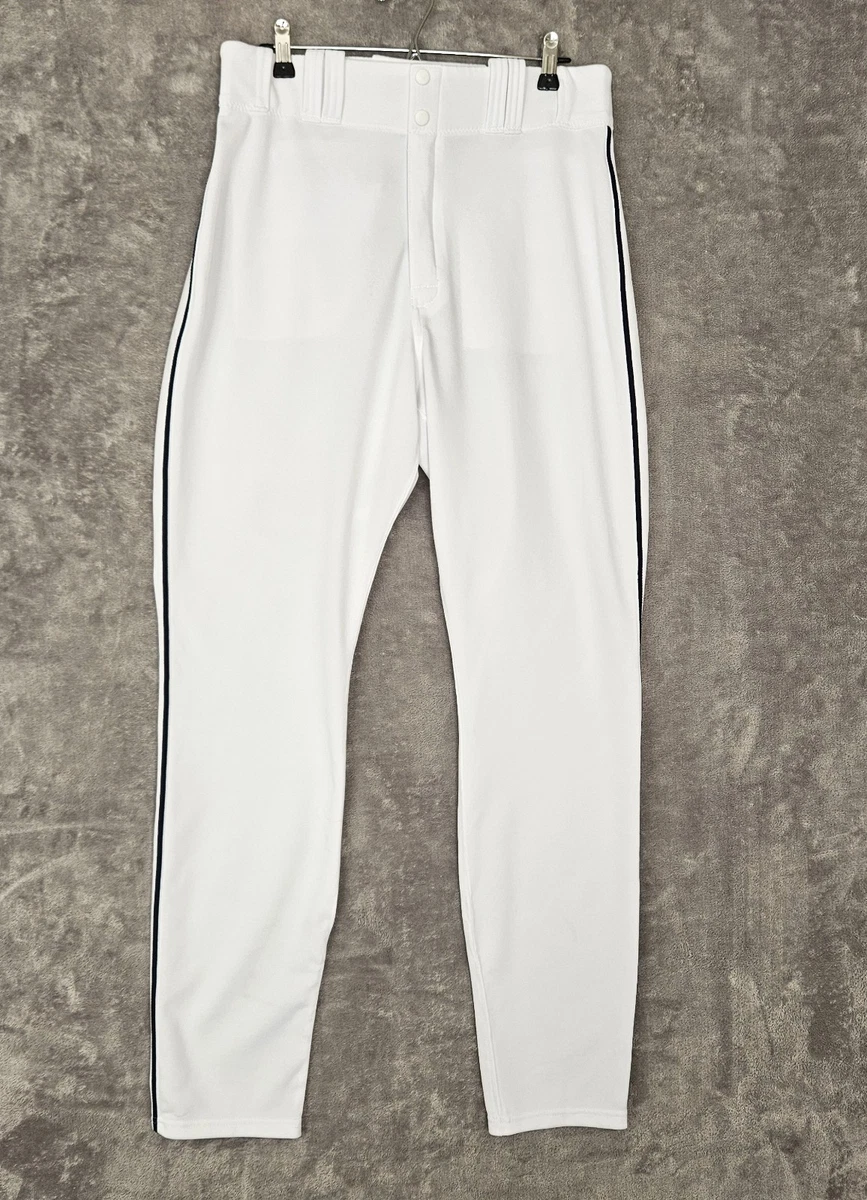 Pantalon De Baseball Majestic, Blanc à Rayures Noires, Taille L, Pas De Taches