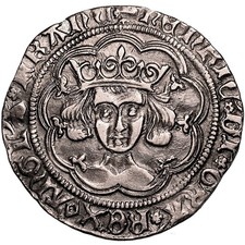 LANCASTER. Henry VI. AR Groat. Rosette-mascle issue. Calais. Nearly EF. 13934