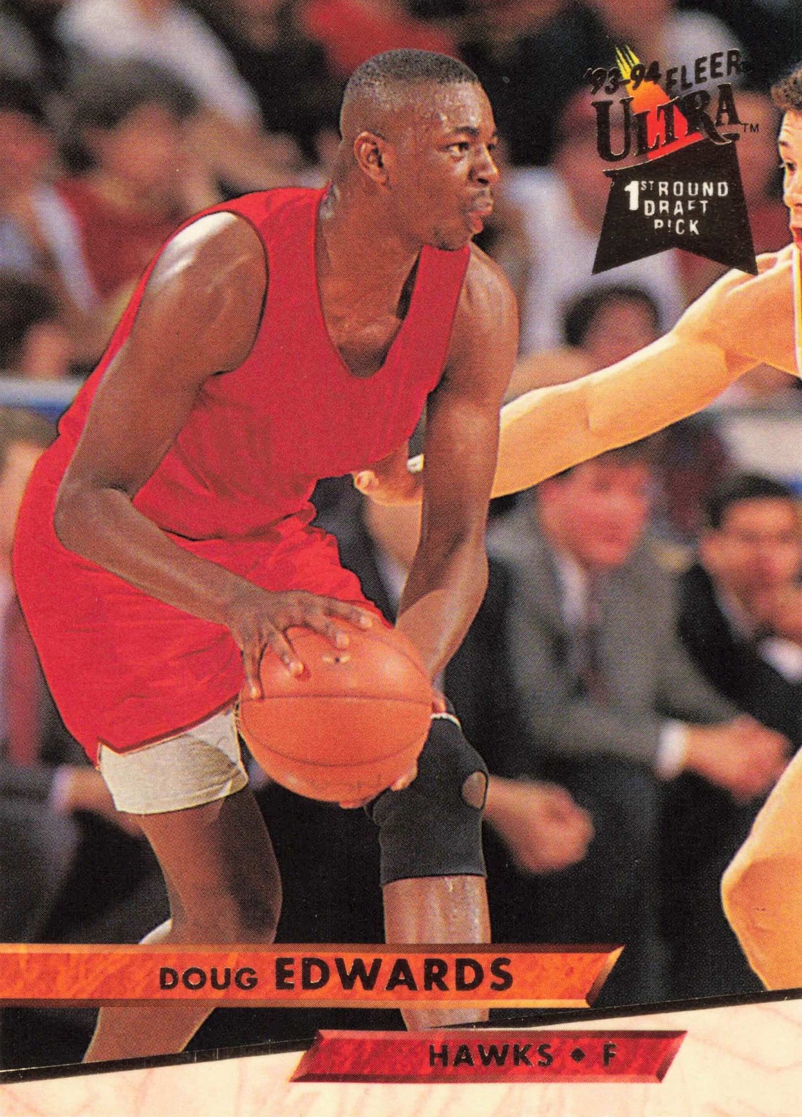 Doug Edwards 1993-94 Ultra #3 Atlanta Hawks RC Basketball