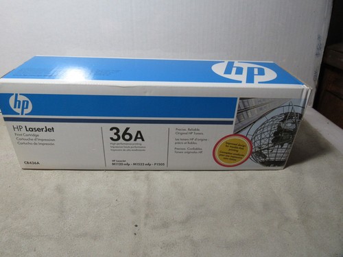 Genuine HP 36A CB436A Black Toner Cartridge Brand New Sealed Box