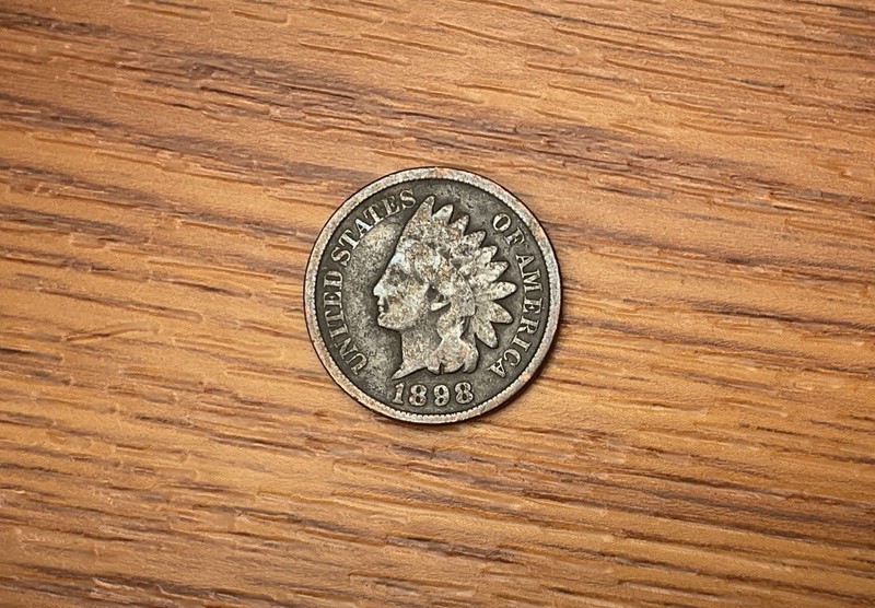 1898-P Indian Head Cent #3100 Brave named Tar Baby, Just Good *FREE SHIPPING*