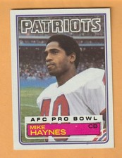 Mike Haynes New England Patriots 1983 Topps #332 HOF Arizona State Sun Devils