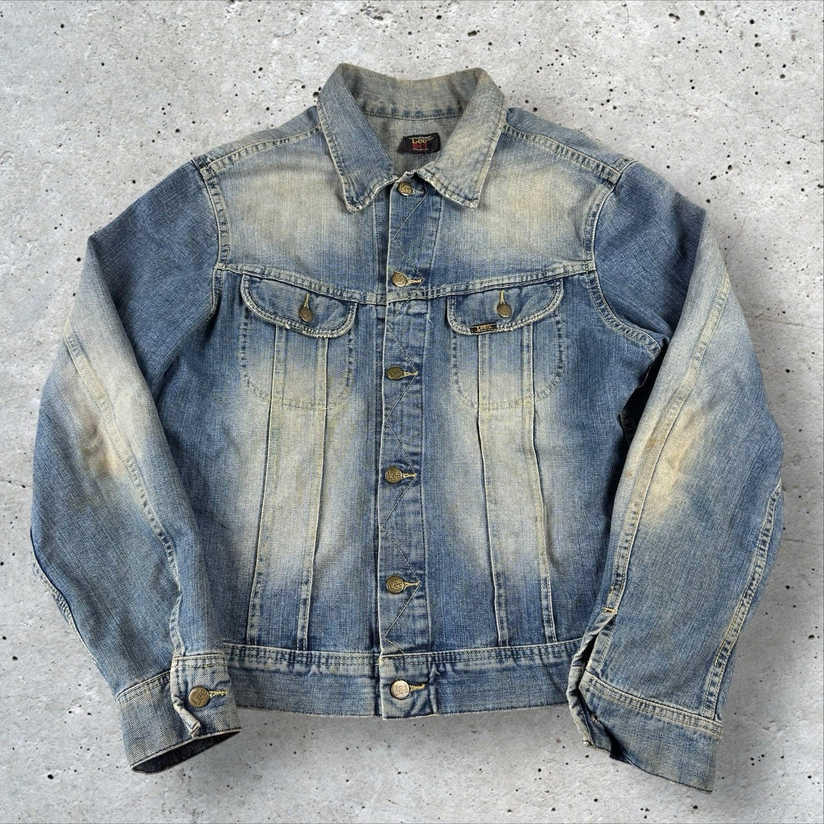 Vintage Men's Lee 101-J Repro Trucker Denim Jacket Size L