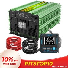 EDECOA Power Inverter Pure Sine Wave 12V to 240V 1000W/1500W/2000W/3500W LCD RV