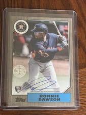 2022 Topps Update Series - 1987 Topps Autographs Ronnie Dawson Gold /50