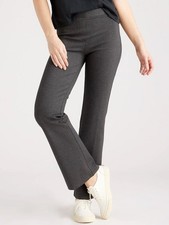 Quince Ultra Stretch Ponte Bootcut Pants Charcoal Gray Size Large Work Career