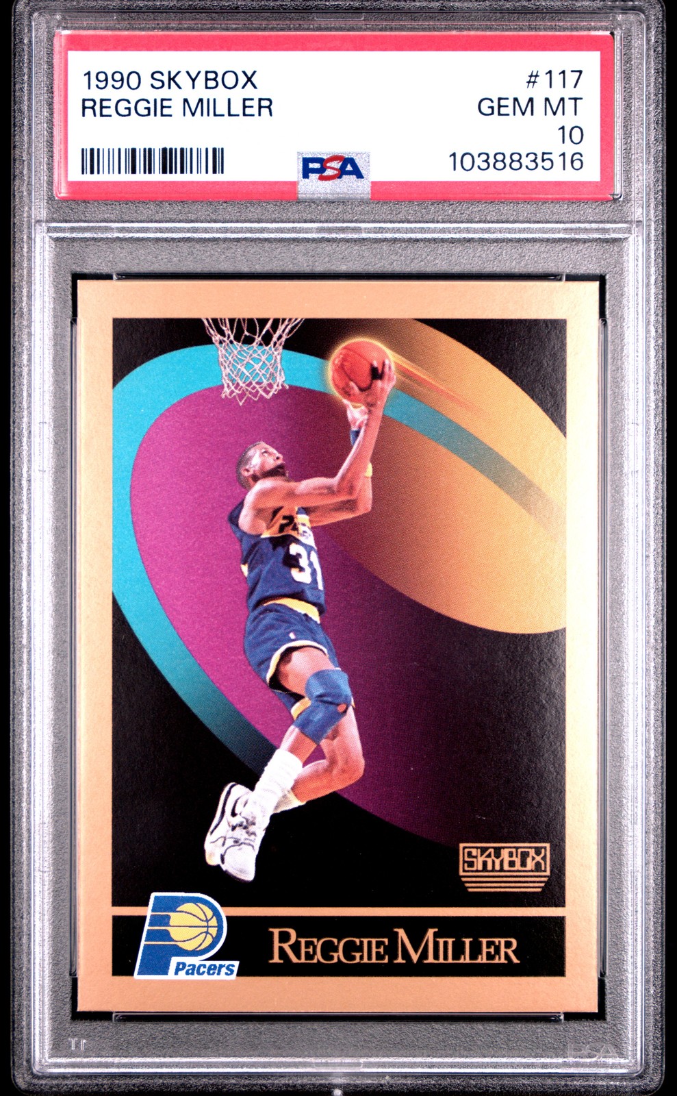 1990 SKYBOX #117 REGGIE MILLER PSA 10