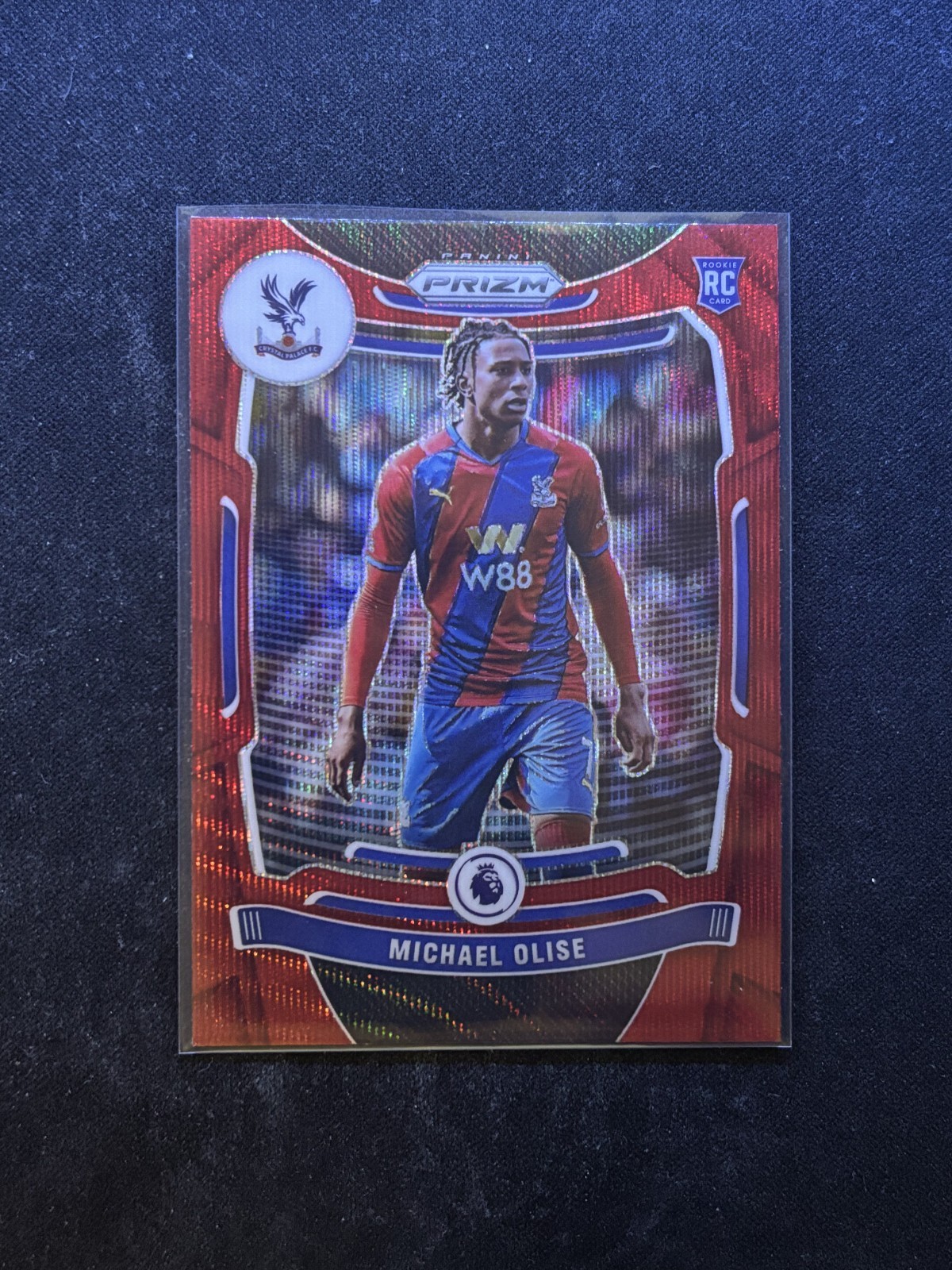 2021-22 Panini Prizm Premier League Red Wave Michael Olise #296