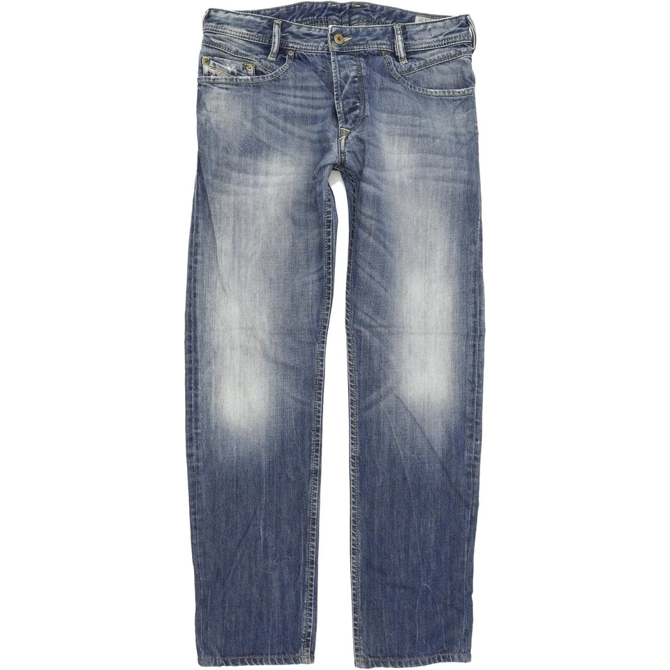 Diesel Iakop 0814A Men Blue Tapered Slim Jeans W30 L31 (77817)