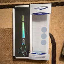 Oster SuperSteels 10 in Stainless Steel Stiletto Shears Finger Rest