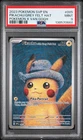 2023 POKEMON SVP EN-SV POKEMON X VAN GOGH PIKACHU WITH GREY FELT HAT PSA 9