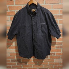 Harley-Davidson XL black button up short sleeve         Bin 34