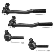 4 Pcs Front Tie Rod Ends Outer and Inner Tie Rod Ends Kit ES2376 ES3192 for T...