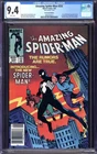 AMAZING SPIDER-MAN #252 CGC 9.4 WHITE PAGES // MARK JEWELERS MARVEL COMICS 1984