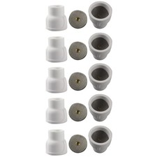 #12 Ceramic (10-Pack) White TIG Welding Cup