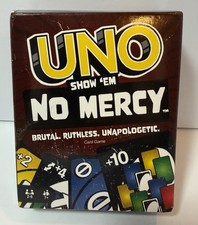Mattel's Uno Show Em No Mercy Card Game Brutal. Ruthless. New Cards Sealed