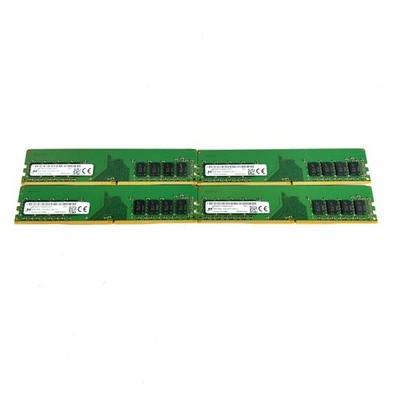 Lot of 4 Micron 8GB DDR4 2400T PC4-19200 DDR4 PC Desktop RAM Memory