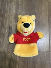 Disney Winnie the Pooh Hand Puppet 9" Plush Mattel Arcotoys Stuffed Bear