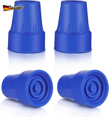 Rutschfeste Gummifuß für Krücken 19mm, Abriebfest, Stoßdämpfend, 4er Set