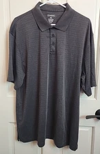 Pronto Uomo Sport Gray Polo Shirt Mens Size XXL Chest 48 Short Sleeve 232-35949